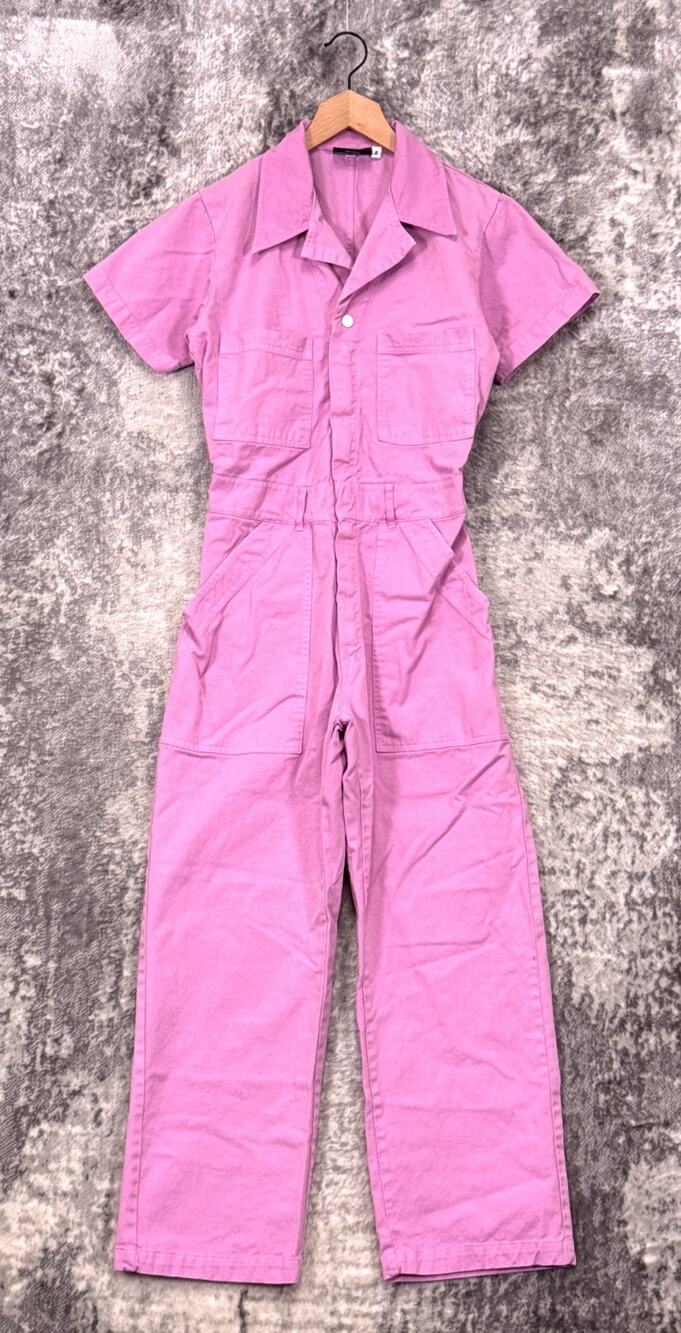 Big Bud Press Jumpsuit Small Womens Purple Pink Cotton Twill Coverall